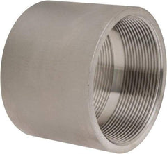 Merit Brass - 4" Grade 304 Stainless Steel Pipe Coupling - FNPT x FNPT End Connections, 150 psi - Industrial Tool & Supply