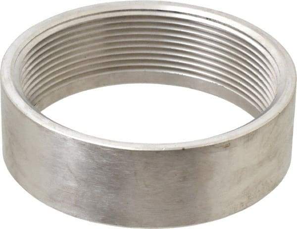 Merit Brass - 4" Grade 304 Stainless Steel Pipe Half Coupling - FNPT End Connections, 150 psi - Industrial Tool & Supply