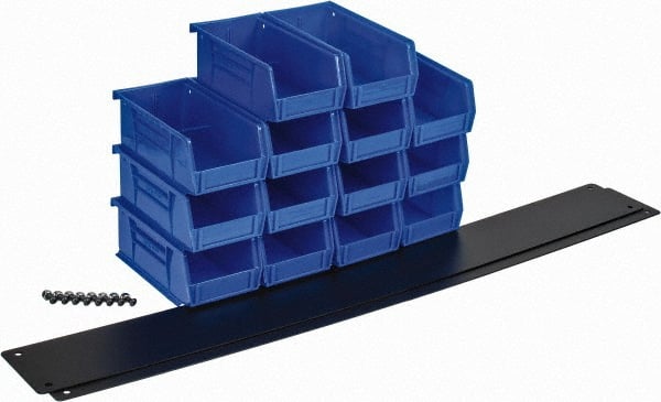Big Bear Enterprises - 2 Organizer Racks and 14 Plastic Bins - Industrial Tool & Supply