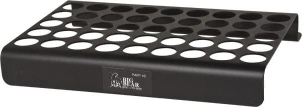 Big Bear Enterprises - 45 Hole NC/CNC Collet Storage Rack - Industrial Tool & Supply