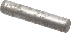 Value Collection - 1/8" Diam x 5/8" Pin Length Alloy Steel Oversized Dowel Pin - C 50-58 Hardness, 3,200 Lb Breaking Strength, 1 Beveled & 1 Rounded End - Industrial Tool & Supply