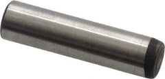 Value Collection - 3/16" Diam x 3/4" Pin Length Alloy Steel Oversized Dowel Pin - C 50-58 Hardness, 7,200 Lb Breaking Strength, 1 Beveled & 1 Rounded End - Industrial Tool & Supply