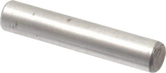 Value Collection - 3/16" Diam x 1" Pin Length Alloy Steel Oversized Dowel Pin - C 50-58 Hardness, 7,200 Lb Breaking Strength, 1 Beveled & 1 Rounded End - Industrial Tool & Supply