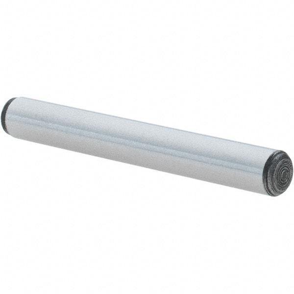 Value Collection - 3/16" Diam x 1-1/2" Pin Length Alloy Steel Oversized Dowel Pin - C 50-58 Hardness, 7,200 Lb Breaking Strength, 1 Beveled & 1 Rounded End - Industrial Tool & Supply
