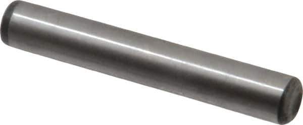Value Collection - 5/16" Diam x 2" Pin Length Alloy Steel Oversized Dowel Pin - C 50-58 Hardness, 20,000 Lb Breaking Strength, 1 Beveled & 1 Rounded End - Industrial Tool & Supply