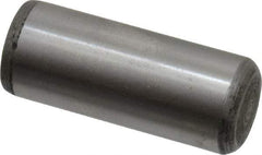 Value Collection - 1/2" Diam x 1-1/4" Pin Length Alloy Steel Oversized Dowel Pin - C 50-58 Hardness, 51,000 Lb Breaking Strength, 1 Beveled & 1 Rounded End - Industrial Tool & Supply