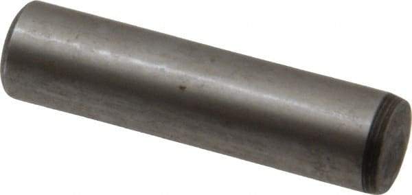 Value Collection - 1/2" Diam x 2" Pin Length Alloy Steel Oversized Dowel Pin - C 50-58 Hardness, 51,000 Lb Breaking Strength, 1 Beveled & 1 Rounded End - Industrial Tool & Supply