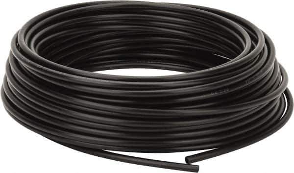 Coilhose Pneumatics - 0.17" ID x 1/4" OD, 100' Long, Polyethylene Tube - Black, 173 Max psi, -60 to 200°F - Industrial Tool & Supply