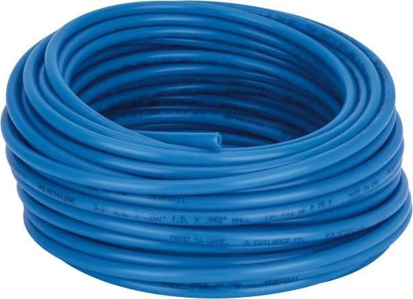 Coilhose Pneumatics - 1/4" ID x 3/8" OD, 100' Long, Polyethylene Tube - Blue, 192 Max psi, -60 to 200°F - Industrial Tool & Supply