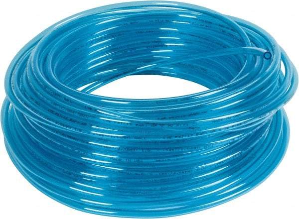 Coilhose Pneumatics - 0.16" ID x 1/4" OD, 100' Long, Polyurethane Tube - Trans Blue, 148 Max psi, -60 to 200°F - Industrial Tool & Supply