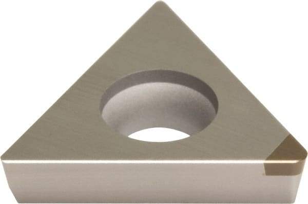 Sumitomo - NU-TPGD630.5 Grade BN250 PCBN Turning Insert - Uncoated, 60° Triangle, 3/16" Inscr Circle, 3/16" Thick, 0.0078" Corner Radius - Industrial Tool & Supply