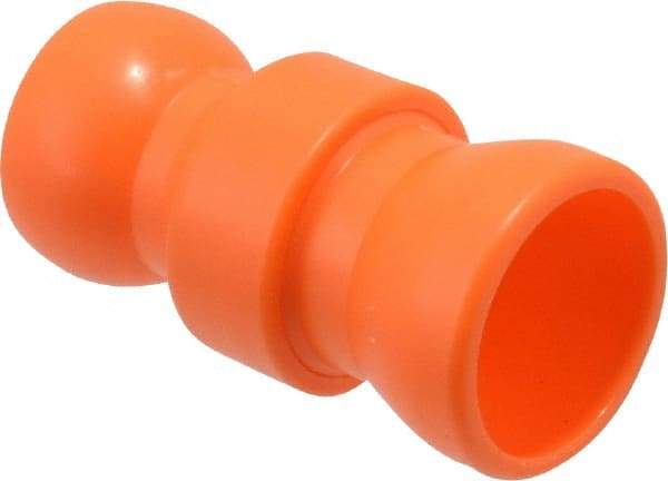 Loc-Line - 2 Piece, 1/2" ID Coolant Hose In-Line Valve - Female to Ball Connection, Acetal Copolymer Body, Unthreaded, Use with Loc-Line Modular Hose Systems - Industrial Tool & Supply