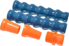 Loc-Line - 14" Hose Length, 3/4 & 5/8" Nozzle Diam, 3/4" Hose ID, Coolant Hose Kit - 3/4" NPT For Loc-Line Modular Hose Systems - Industrial Tool & Supply