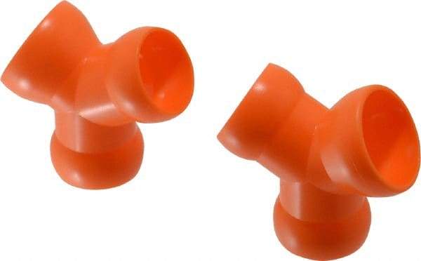 Loc-Line - 3/4" Hose Inside Diam, Coolant Hose Y-Fitting - For Use with Loc-Line Modular Hose System, 2 Pieces - Industrial Tool & Supply