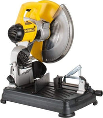 DeWALT - 14" Blade Diam, 1" Arbor Hole, Miter Multi-Cutter Metal Cutting Chop & Cutoff Saw - 1,300 RPM, 4 hp, 120 Volts, 1 Phase - Industrial Tool & Supply