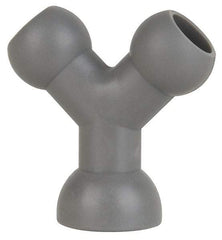 Cedarberg - 1/4" Hose Inside Diam, Coolant Hose Y-Fitting - Female to Female, for Use with Snap Together Hose System, 2 Pieces - Industrial Tool & Supply