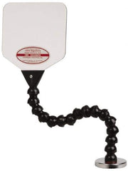 Cedarberg - Polycarbonate Flat Base & Shield - 6" Wide x 6" Long x 1/8" Thick, 12" Arm Reach, Magnetic Base, For General Purpose Use - Industrial Tool & Supply