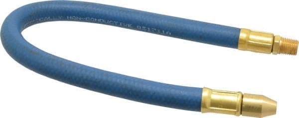 Coilhose Pneumatics - 18" Hose Length, 1/4" Nozzle Diam, 3/8" Hose ID, Coolant Hose - 1/4" NPT For Mist Coolant Systems - Industrial Tool & Supply