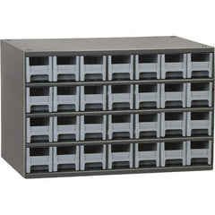 Akro-Mils - 28 Drawer, Small Parts Modular Steel Frame Storage Cabinet - 11" Deep x 17" Wide x 11" High - Industrial Tool & Supply
