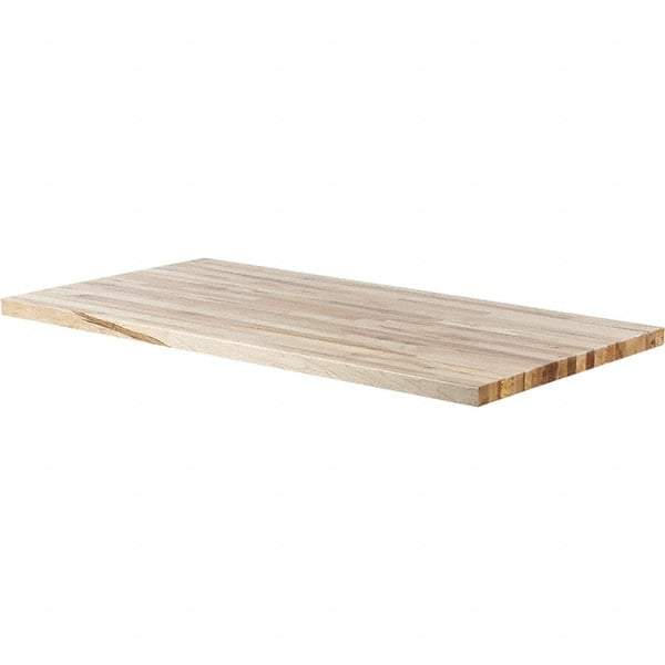 Made in USA - Maple Straight Edge Workbench & Workstation Work Bench Top - Use with Edsal Workbenches - Industrial Tool & Supply