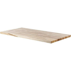 Made in USA - Maple Straight Edge Workbench & Workstation Work Bench Top - Use with Edsal Workbenches - Industrial Tool & Supply