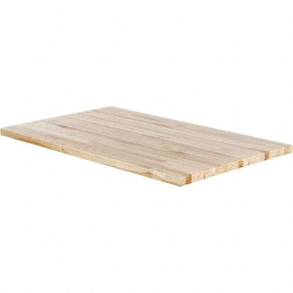 Made in USA - Maple Straight Edge Workbench & Workstation Work Bench Top - Use with Edsal Workbenches - Industrial Tool & Supply