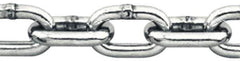 Pewag - 1/8" Welded Stainless Steel Chain - 410 Lb Capacity, Grade 30, Cut to Length, Stainless Steel, Bright Finish - Industrial Tool & Supply