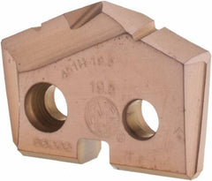 Allied Machine and Engineering - 19.5mm Diam x 5/32" Thick, Seat Code 1, 132° Included Angle Spade Drill Insert - AM200 Coated, Cobalt, Grade Super Cobalt, Series GEN2 T-A - Industrial Tool & Supply