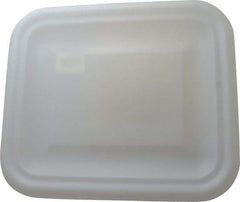 Rubbermaid - 15" Long x 12.8" Wide White Lid - For Use with Rubbermaid - 3690 - Industrial Tool & Supply