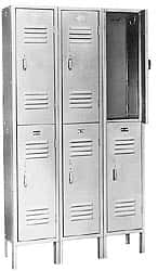 Lyon - 6 Door, 2 Tier, Locker - Industrial Tool & Supply