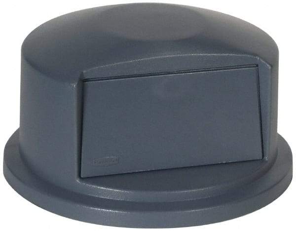 Rubbermaid - Round Lid for Use with 32 Gal Round Trash Cans - Gray, Polyethylene, For 2632 Brute Trash Cans - Industrial Tool & Supply