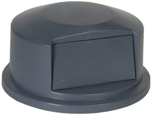 Rubbermaid - Round Lid for Use with 44 Gal Round Trash Cans - Gray, Polyethylene, For 2643 Brute Trash Cans - Industrial Tool & Supply