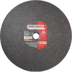 Sait - 16" Aluminum Oxide Cutoff Wheel - 3/32" Thick, 1" Arbor, 3,700 Max RPM, Use with Chop Saws - Industrial Tool & Supply