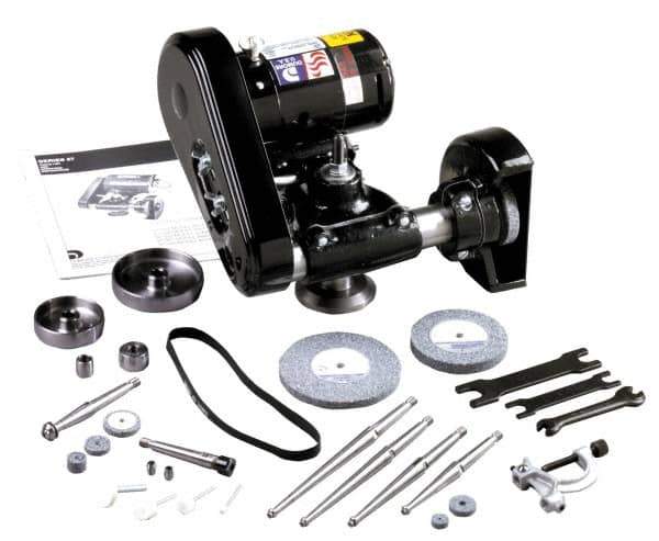 Dumore - Interchangeable, Internal and External Spindle, Tool Post Grinder - 5 Inch Wheel Diameter Compatibility, 9 to 20 Inch Lathe Swing Compatibility, 3/4 hp - Industrial Tool & Supply