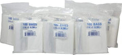 Value Collection - 5 x 8", 2 mil Self-Seal Polybags - Regular-Duty with White Marking Block - Industrial Tool & Supply
