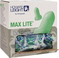Howard Leight - Disposable, Uncorded, 30 dB, Contoured and T Shape Earplugs - Green, 200 Pairs - Industrial Tool & Supply