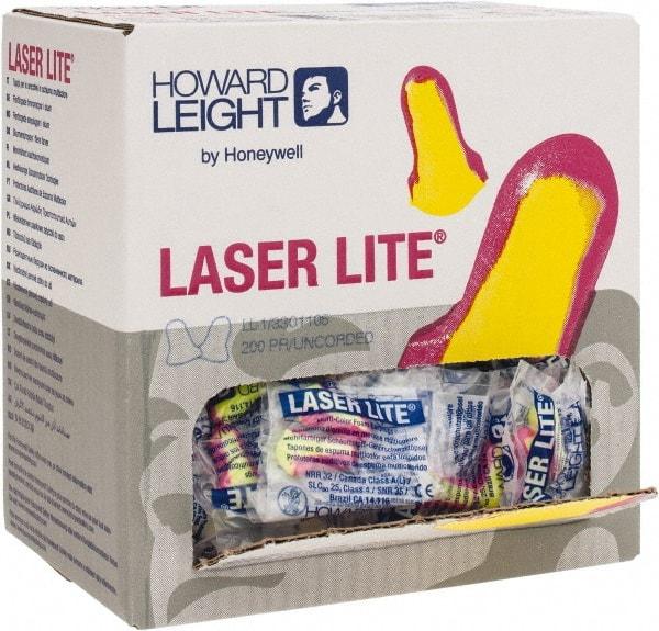 Howard Leight - Disposable, Uncorded, 32 dB, T Shape Earplugs - Magenta and Yellow, 200 Pairs - Industrial Tool & Supply