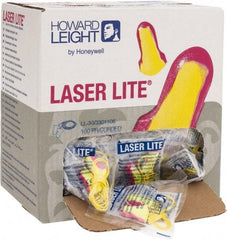 Howard Leight - Disposable, Corded, 32 dB, T Shape Earplugs - Magenta and Yellow, 100 Pairs - Industrial Tool & Supply