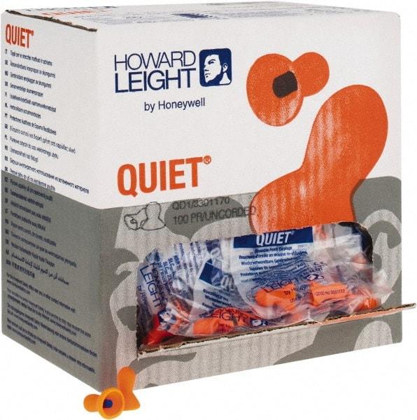 Howard Leight - Reusable, Corded, 26 dB, Taper Flare Earplugs - Orange, 100 Pairs - Industrial Tool & Supply