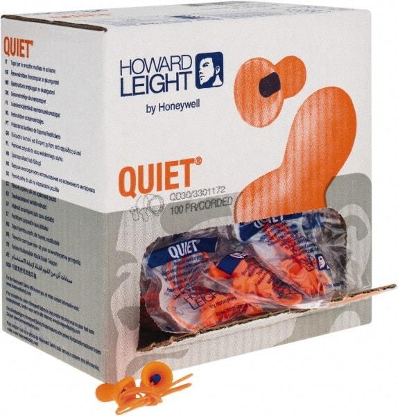 Howard Leight - Reusable, Uncorded, 26 dB, Taper Flare Earplugs - Orange, 100 Pairs - Industrial Tool & Supply
