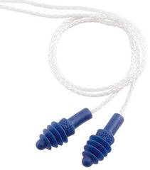 Howard Leight - Reusable, Corded, 27 dB, Flange Earplugs - Blue, 100 Pairs - Industrial Tool & Supply