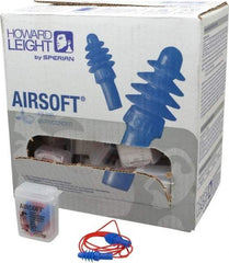 Howard Leight - Reusable, Corded, 27 dB, Flange Earplugs - Blue, 50 Pairs - Industrial Tool & Supply