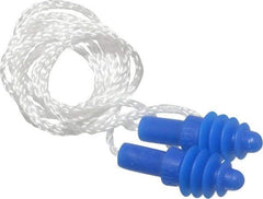 Howard Leight - Reusable, Corded, 27 dB, Flange Earplugs - Blue, 50 Pairs - Industrial Tool & Supply