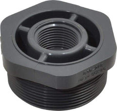 Value Collection - 2 x 3/4" PVC Plastic Pipe Reducer Bushing - Schedule 80, MIPT x FIPT End Connections - Industrial Tool & Supply