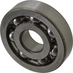 SKF - 30mm Bore Diam, 90mm OD, Open Deep Groove Radial Ball Bearing - 23mm Wide, 1 Row, Round Bore, 5,310 Lb Static Capacity, 9,800 Lb Dynamic Capacity - Industrial Tool & Supply
