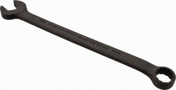 Proto - 15mm 12 Point Offset Combination Wrench - 15° Offset Angle, 9-5/32" OAL, Steel, Black Finish - Industrial Tool & Supply