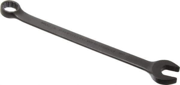 Proto - 20mm 12 Point Offset Combination Wrench - 15° Offset Angle, 11-13/32" OAL, Steel, Black Finish - Industrial Tool & Supply