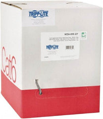 Tripp-Lite - Cat6, 24 AWG, 8 Wires, 550 MHz, Unshielded Network & Ethernet Cable - Gray, PVC, 1,000' OAL - Industrial Tool & Supply