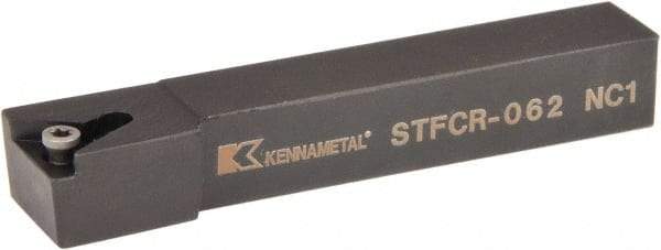 Kennametal - STFC, Right Hand Cut, 0° Lead Angle, 3/8" Shank Height x 3/8" Shank Width, Neutral Rake Indexable Turning Toolholder - 2-1/2" OAL, TC..21.5. Insert Compatibility, Series Screw-On - Industrial Tool & Supply