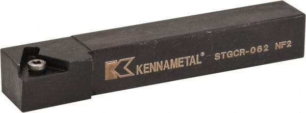 Kennametal - STGC, Right Hand Cut, 0° Lead Angle, 3/8" Shank Height x 3/8" Shank Width, Neutral Rake Indexable Turning Toolholder - 2-1/2" OAL, TC..21.5. Insert Compatibility, Series Screw-On - Industrial Tool & Supply